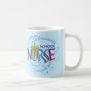 Caneca De Café Lema da Enfermeira Escolar