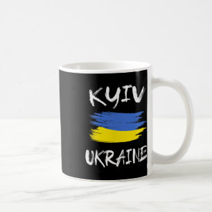 Caneca De Café Lembrança de Kiev Ucrânia Bandeira do País Ucrania