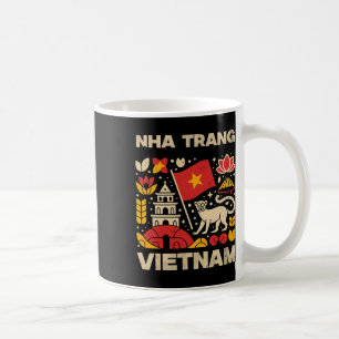 Caneca De Café Lembrança de Nha Trang Vietnã Férias em Nha Trang