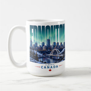 Caneca De Café Lembrança de viagem do vale do rio da silhueta de