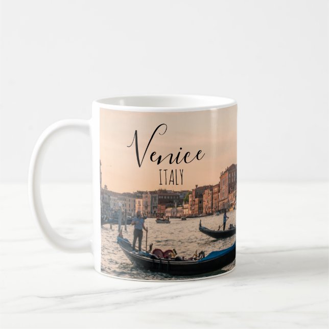 Caneca De Café Lembrança de Viagem Veneza Itália (Esquerda)