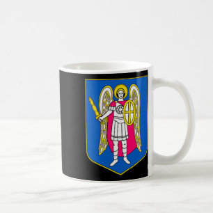 Caneca De Café Lembrança do Brasão de Armas de Kiev Ucrânia Kyiv