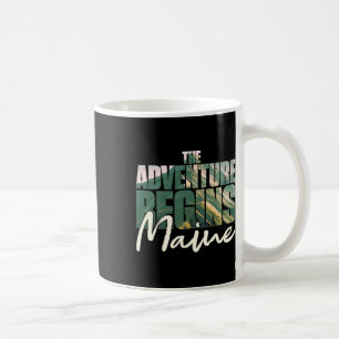 Caneca De Café Lembrança do Maine Caminhada A Aventura Começa Aca
