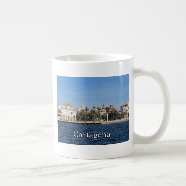 Caneca De Café Lembrança e presente de Cartagena (Direita)