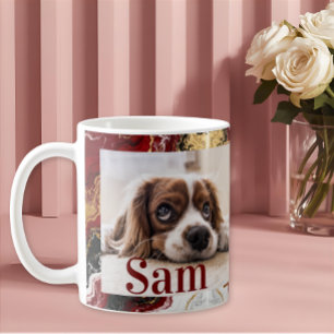 Caneca De Café Lembrança personalizada simples com foto e nome do