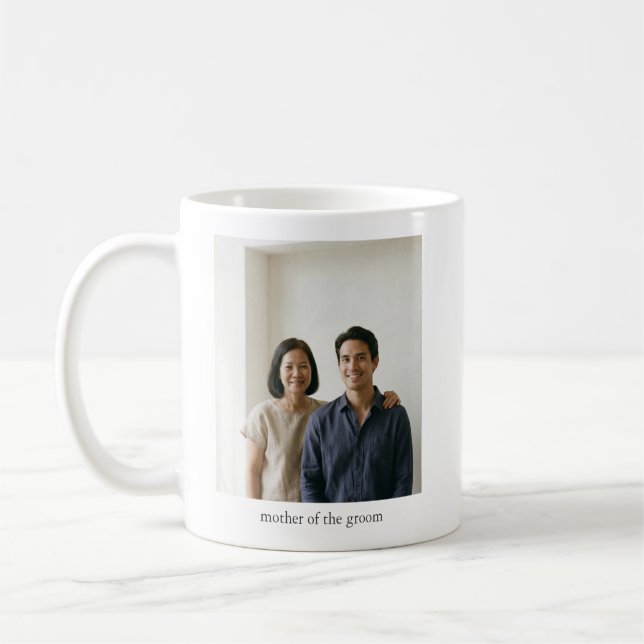 Caneca De Café Lembrança Sentimental Personalizada de Duas Fotos  (Esquerda)
