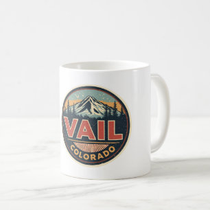 Caneca De Café lembranças de teleférico ao ar livre vintage Vail 