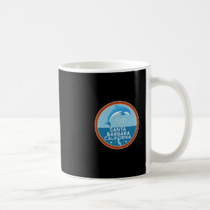 Caneca De Café Lembrancinha de férias do golfinho da Califórnia S
