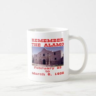 Caneca De Café Lembre-Se Do Álamo #001