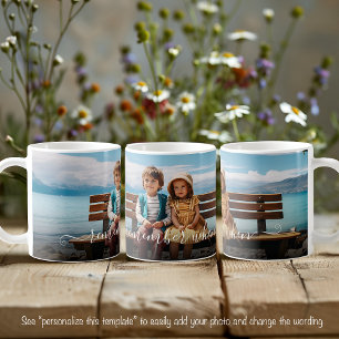 Caneca De Café Lembre-se Quando Modelo de Texto Foto Bonito