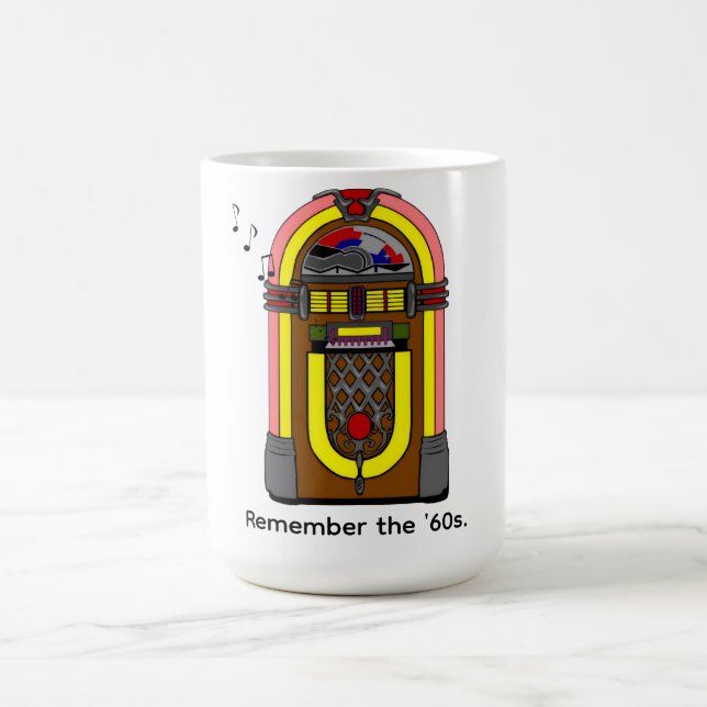 Caneca De Café Lembrem-se dos anos 60 (Centro)