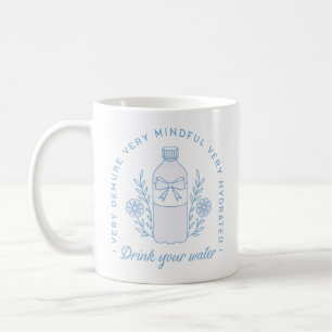 Caneca De Café Lembrete de água potável, fique hidratado, aspas f