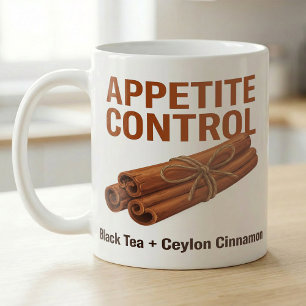 Caneca De Café Lembrete de Chá de Canela para Controle de Apetite