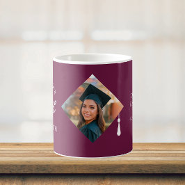 Caneca De Café Lembrete de Foto de Graduado Personalizado com Tam