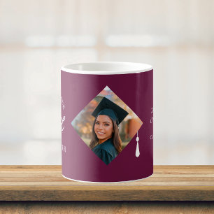 Caneca De Café Lembrete de Foto de Graduado Personalizado com Tam