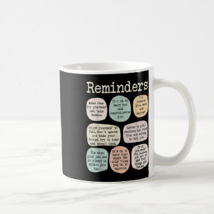 Caneca De Café Lembretes Psicologia Conscientização da Saúde Ment