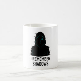 Caneca De Café Lembro-me de Sombras - Design de Figura Hooded com