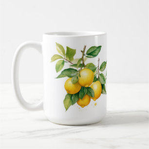CANECA DE CAFÉ LEMÕES AMARELOS REALISTAS NAS SUCURSAIS DE LEMÃO