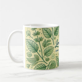 Caneca De Café Lemon Balm Tea Design AI art