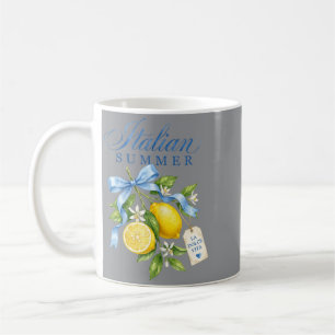 Caneca De Café Lemon Graphic S Para Mulheres Verão Italiano