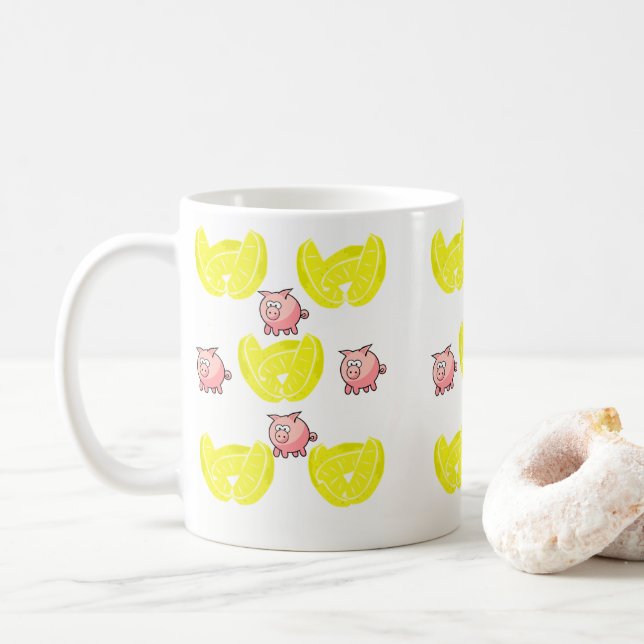 Caneca De Café Lemon Mug (Com Donut)