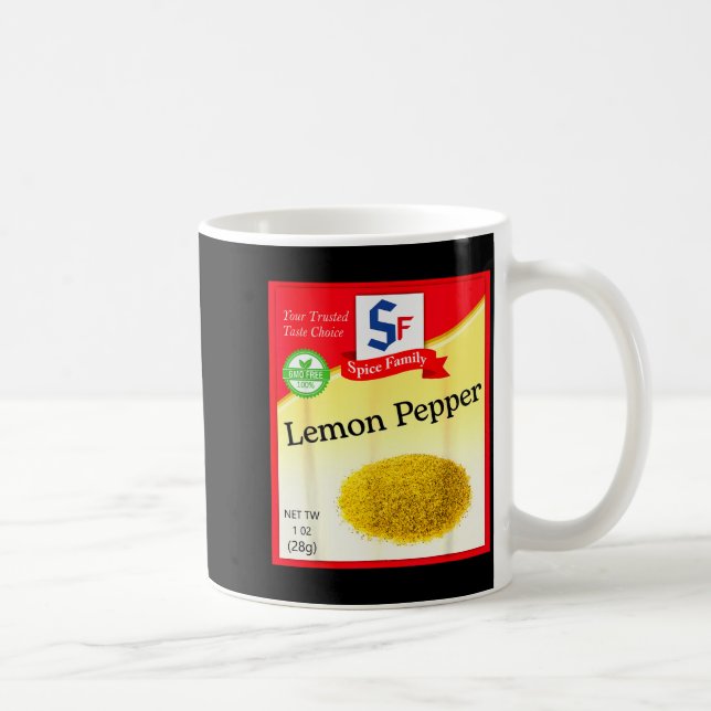 Caneca De Café Lemon Pepper Condiment Costume Holiday Sce Costume (Direita)