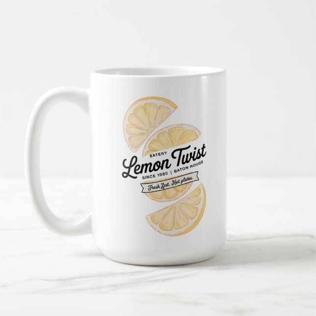 Caneca De Café Lemon Twist Eatery (Esquerda)
