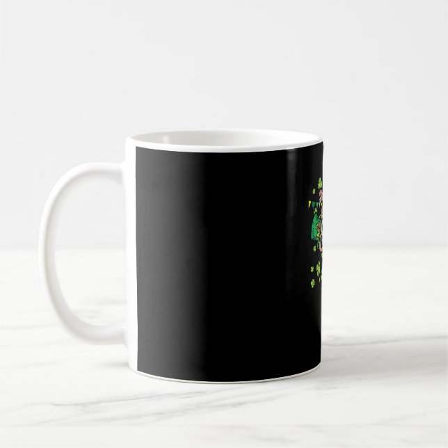 Caneca De Café Lencinho Irlandês Sloth Shamrock St Patricks Day A (Esquerda)