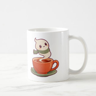 Caneca De Café Lenço de Sábio Amante de Chá Fantasma Cute Steam