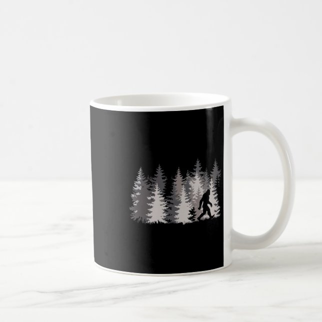 Caneca De Café Lenda da Floresta Sasquatch Natureza  (Direita)