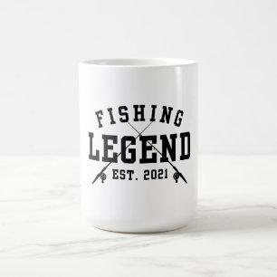 Caneca De Café Lenda da Pesca Estabelecida 2021