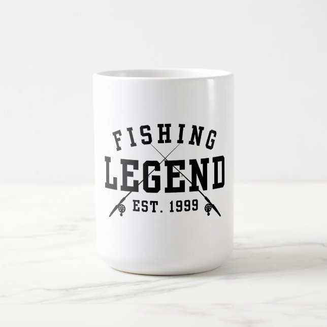 Caneca De Café Lenda da Pesca Estabelecida em 1999 (Centro)