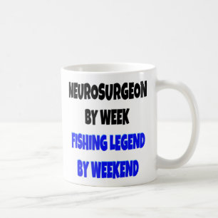Caneca De Café Lenda da Pesca Neurocirurgião