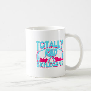 Caneca De Café Lenda de Esqui Totalmente Radical Retro Vintage An