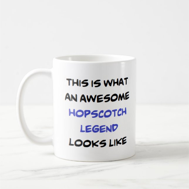 Caneca De Café lenda de hopscotch, incrível Mug (Esquerda)