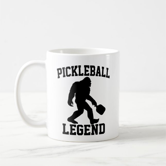 Caneca De Café Lenda de Picleball Engraçada (Esquerda)