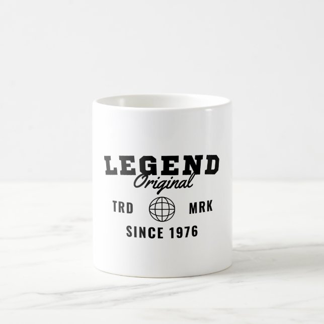 Caneca De Café Lenda Desde 1976 (Centro)