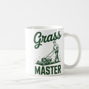 Caneca De Café Lenda do Cortador de Grama Manual Gr Pai Mestre Co