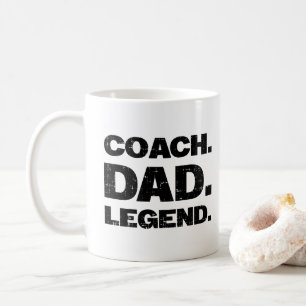 Caneca De Café Lenda do Pai Treinador Presente Divertido Esportes