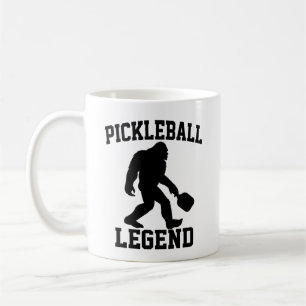 Caneca De Café Lenda do Pickleball Bigfoot Engraçado