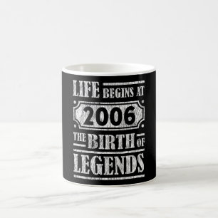 Caneca De Café Lendário Nascido em 2006 Presente de Aniversário R
