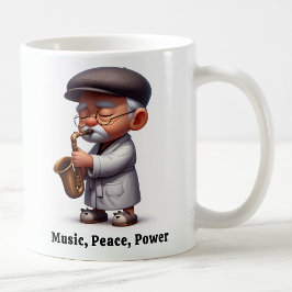Caneca De Café Lendas da Música Groovy para Cidadãos Seniores