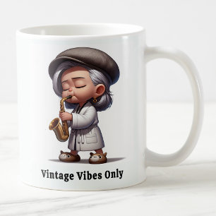 Caneca De Café Lendas da Música Groovy para Cidadãos Seniores