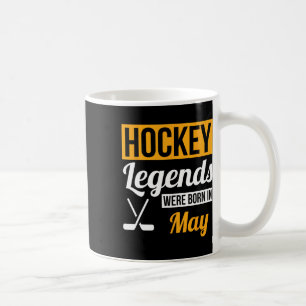 Caneca De Café Lendas do Hóquei Nasceram Em Maio Presente de Aniv