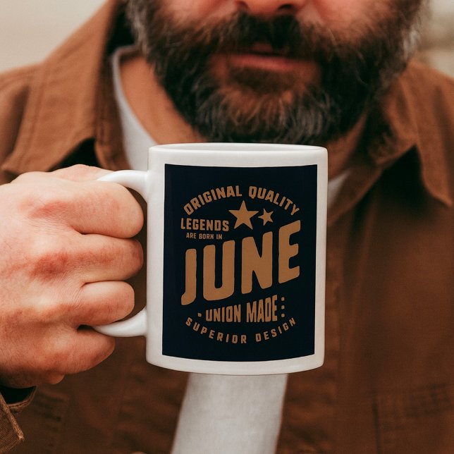 Caneca De Café Lendas Nascem em Junho Qualidade Original (Criador carregado)