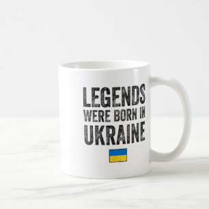 Caneca De Café Lendas Nasceram Na Ucrânia Orgulho Da Bandeira Ucr