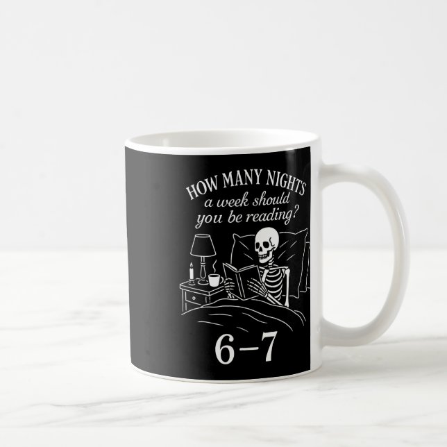 Caneca De Café Lendo 67 Meme Professor de Inglês Engraçado 67 Amo (Direita)