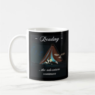 Caneca De Café Lendo, a aventura continua