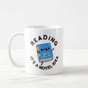 Caneca De Café Lendo É uma nova ideia Engraçado Livro
