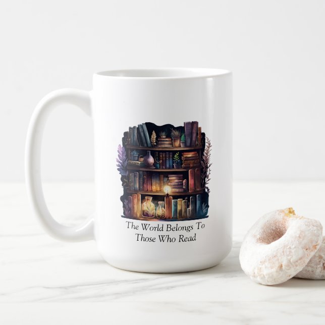 Caneca De Café Lendo Mug (Com Donut)
